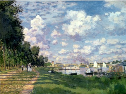 The Marina At Argenteuil, 1872-Claude Monet Painting